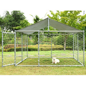 Dog Crate For Balcony With Canopy photo
